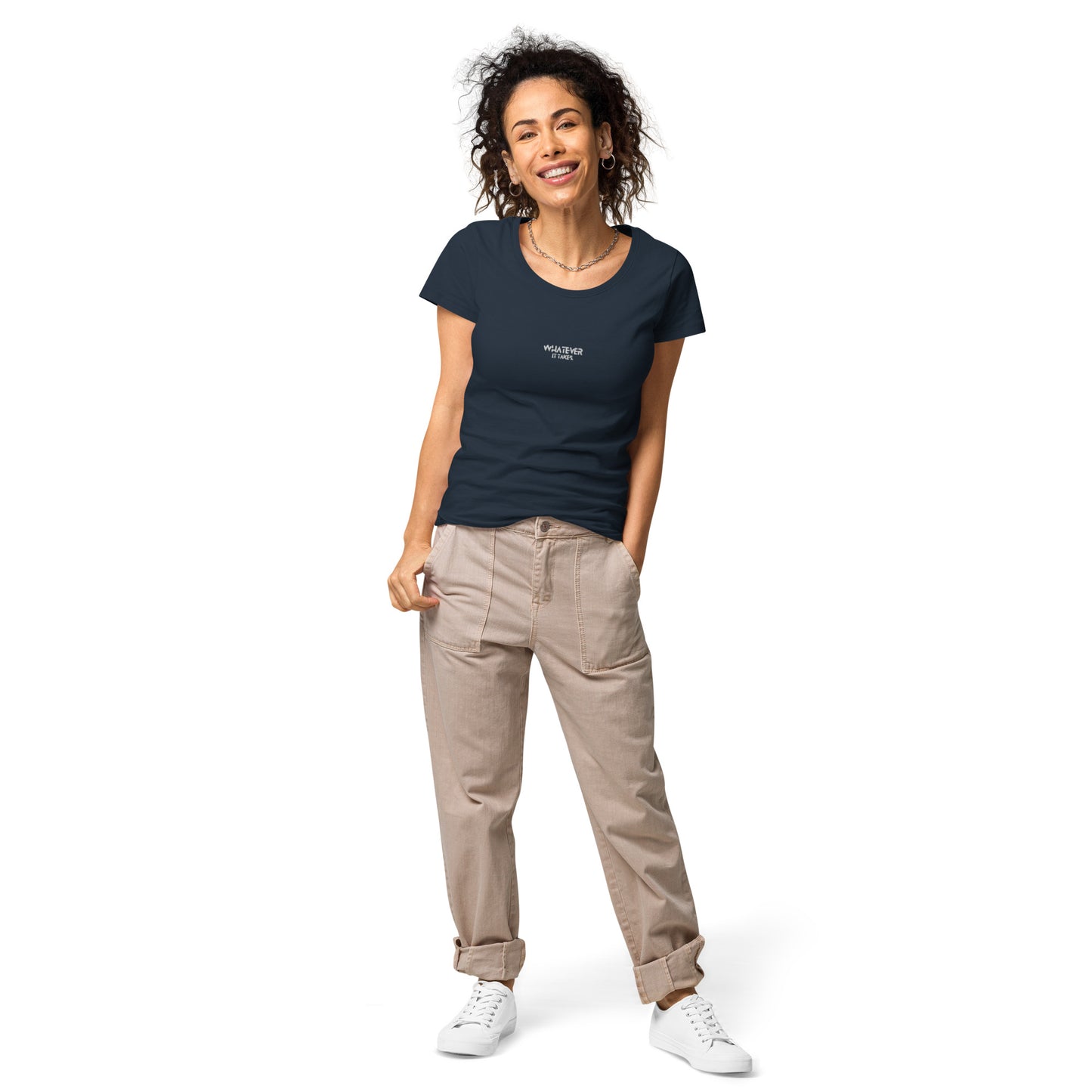 Whatever it takes (front) - white thread - Women’s basic organic t-shirt