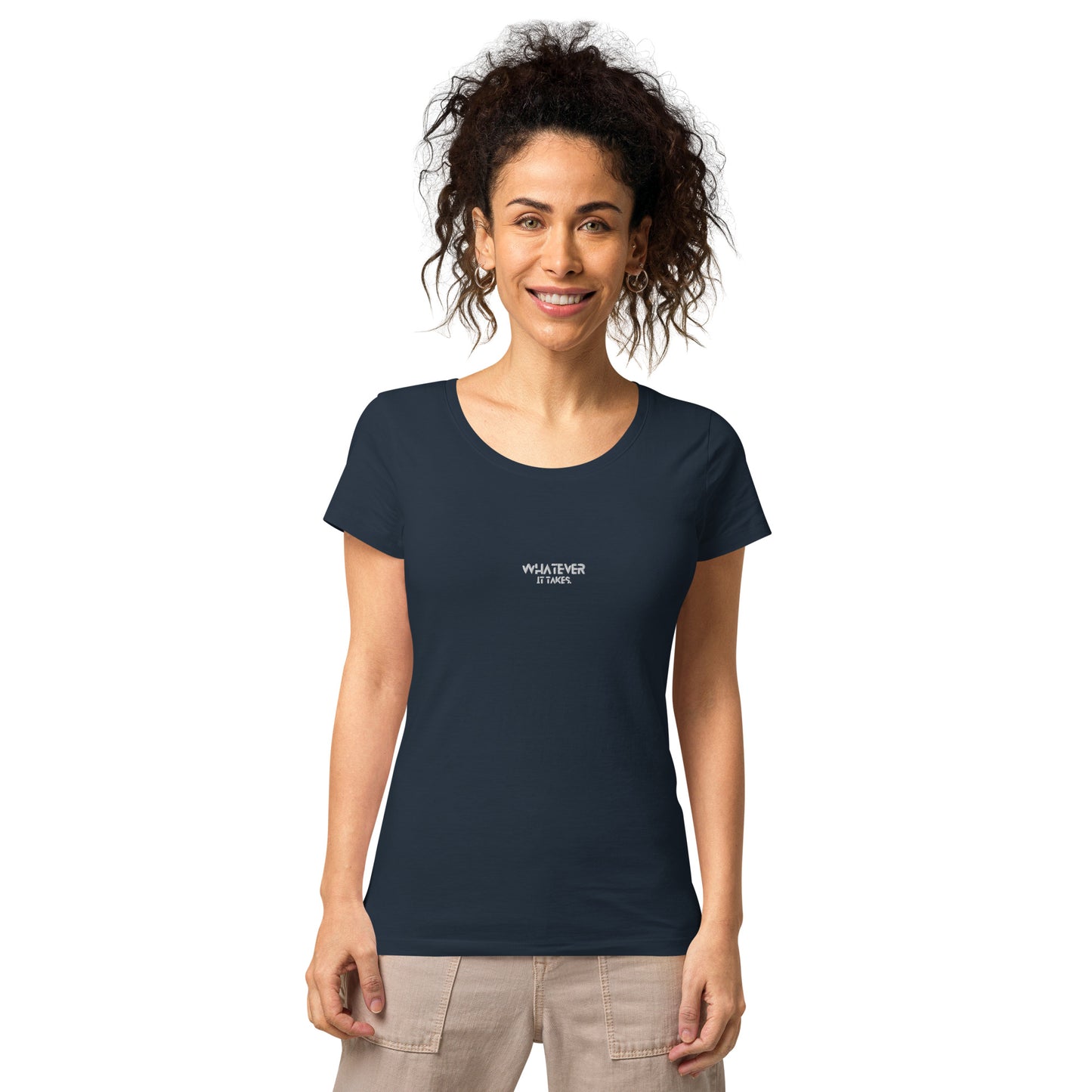 Whatever it takes (front) - white thread - Women’s basic organic t-shirt