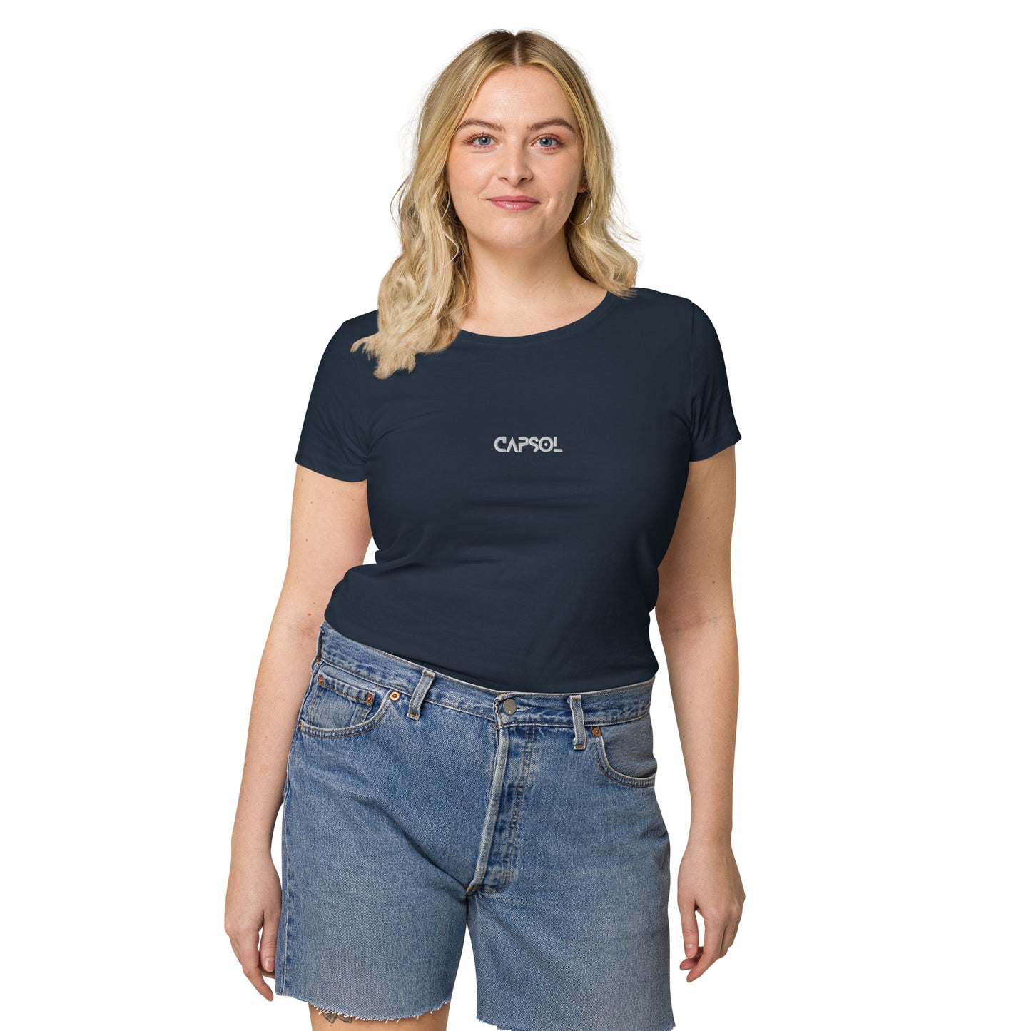 CapSol (front) - white thread - Women’s basic organic t-shirt