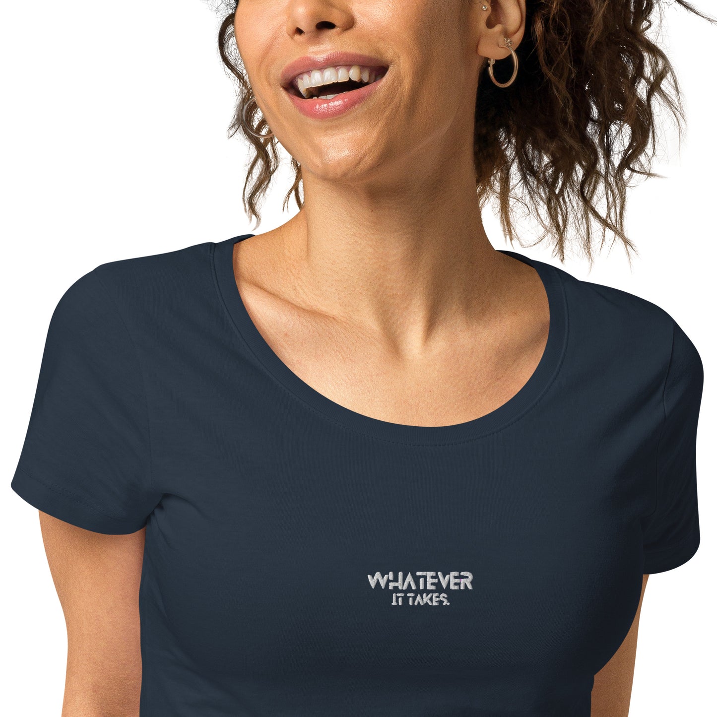 Whatever it takes (front) - white thread - Women’s basic organic t-shirt