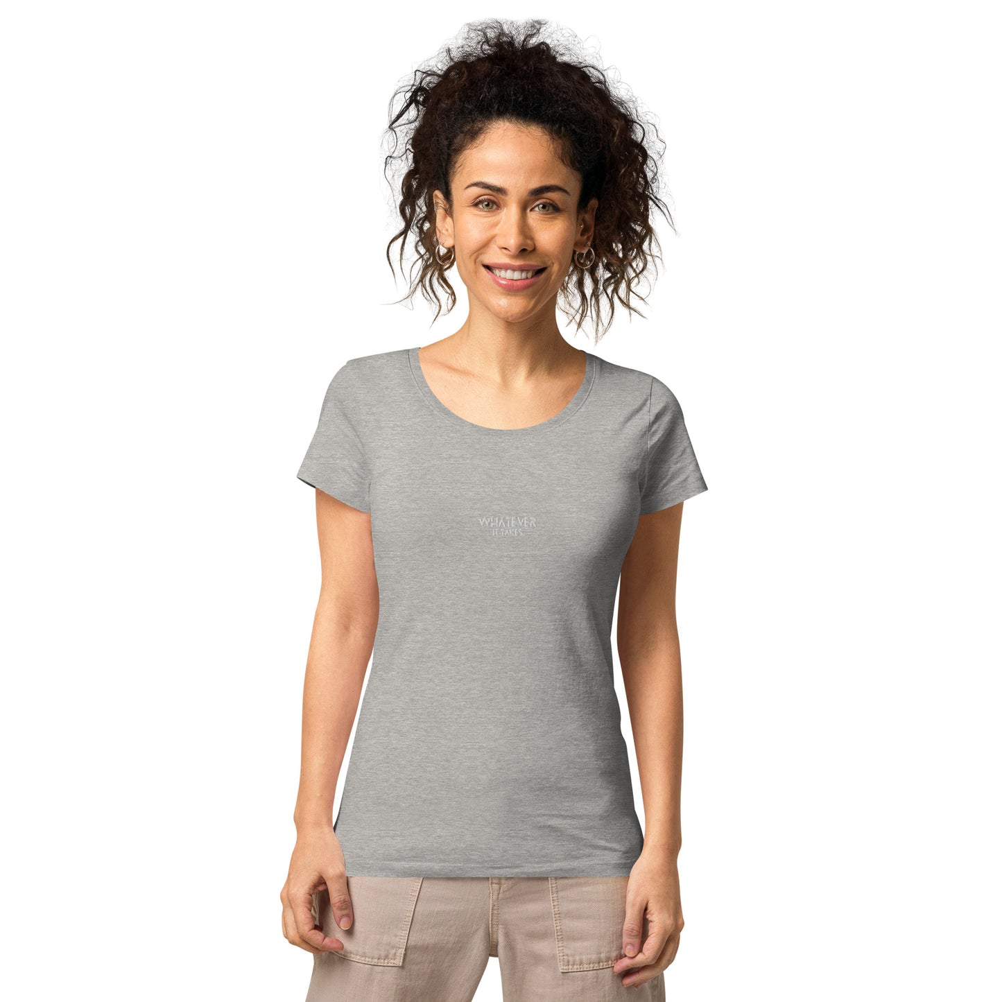 Whatever it takes (front) - white thread - Women’s basic organic t-shirt