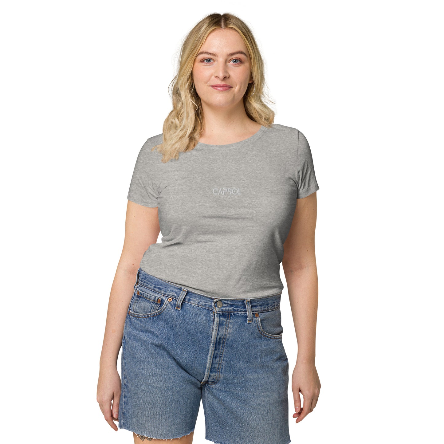 CapSol (front) - white thread - Women’s basic organic t-shirt
