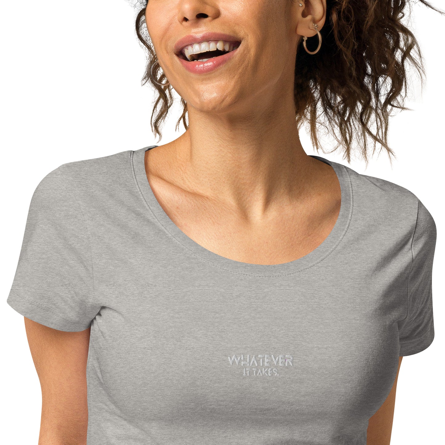 Whatever it takes (front) - white thread - Women’s basic organic t-shirt