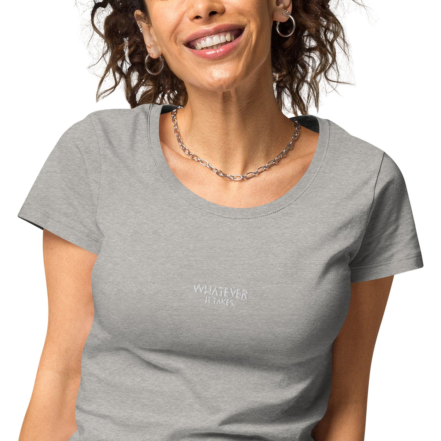 Whatever it takes (front) - white thread - Women’s basic organic t-shirt