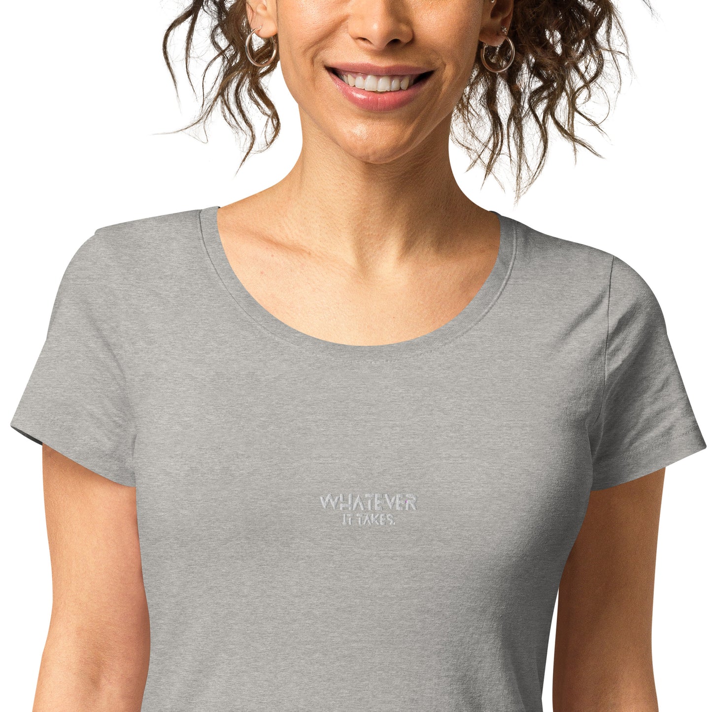 Whatever it takes (front) - white thread - Women’s basic organic t-shirt