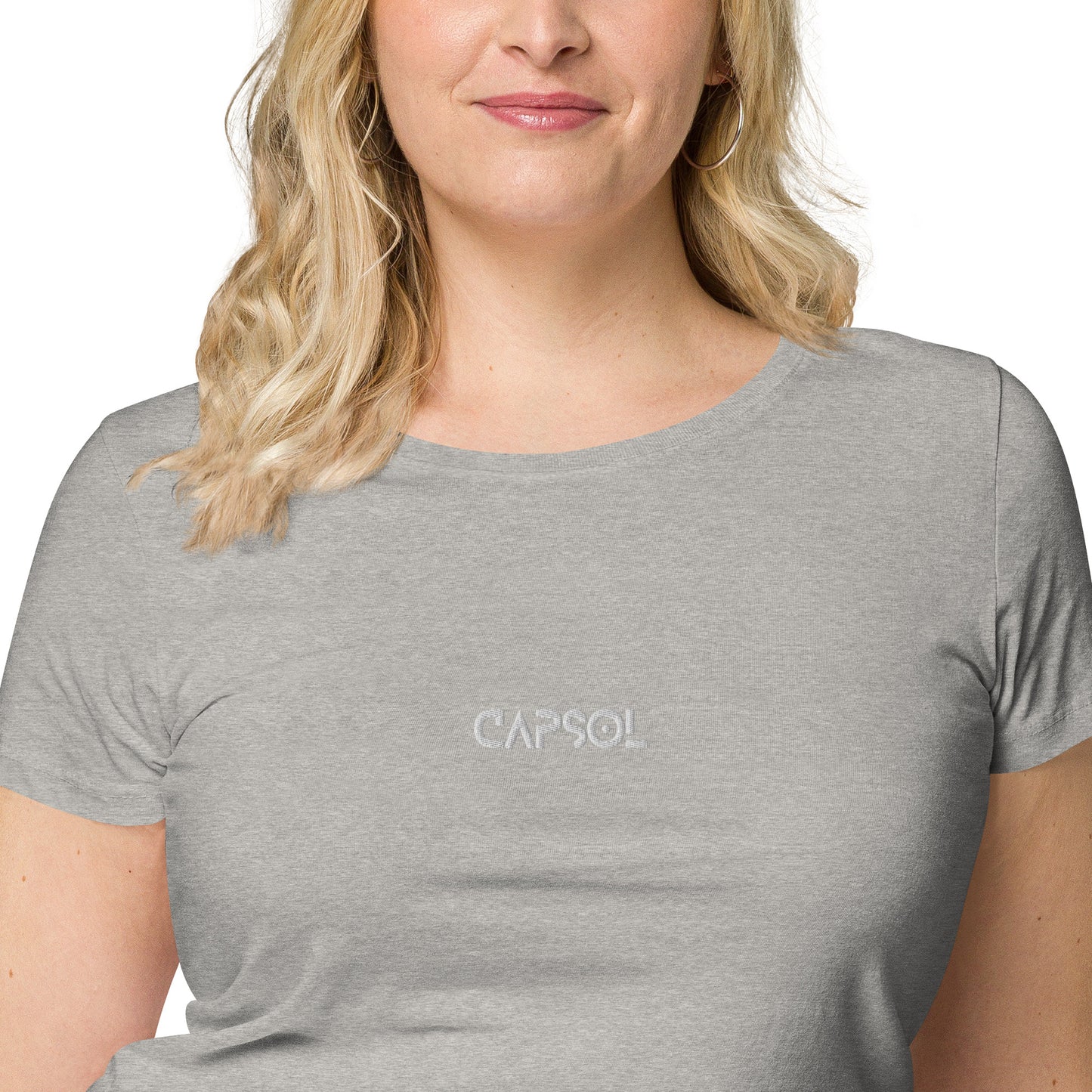 CapSol (front) - white thread - Women’s basic organic t-shirt
