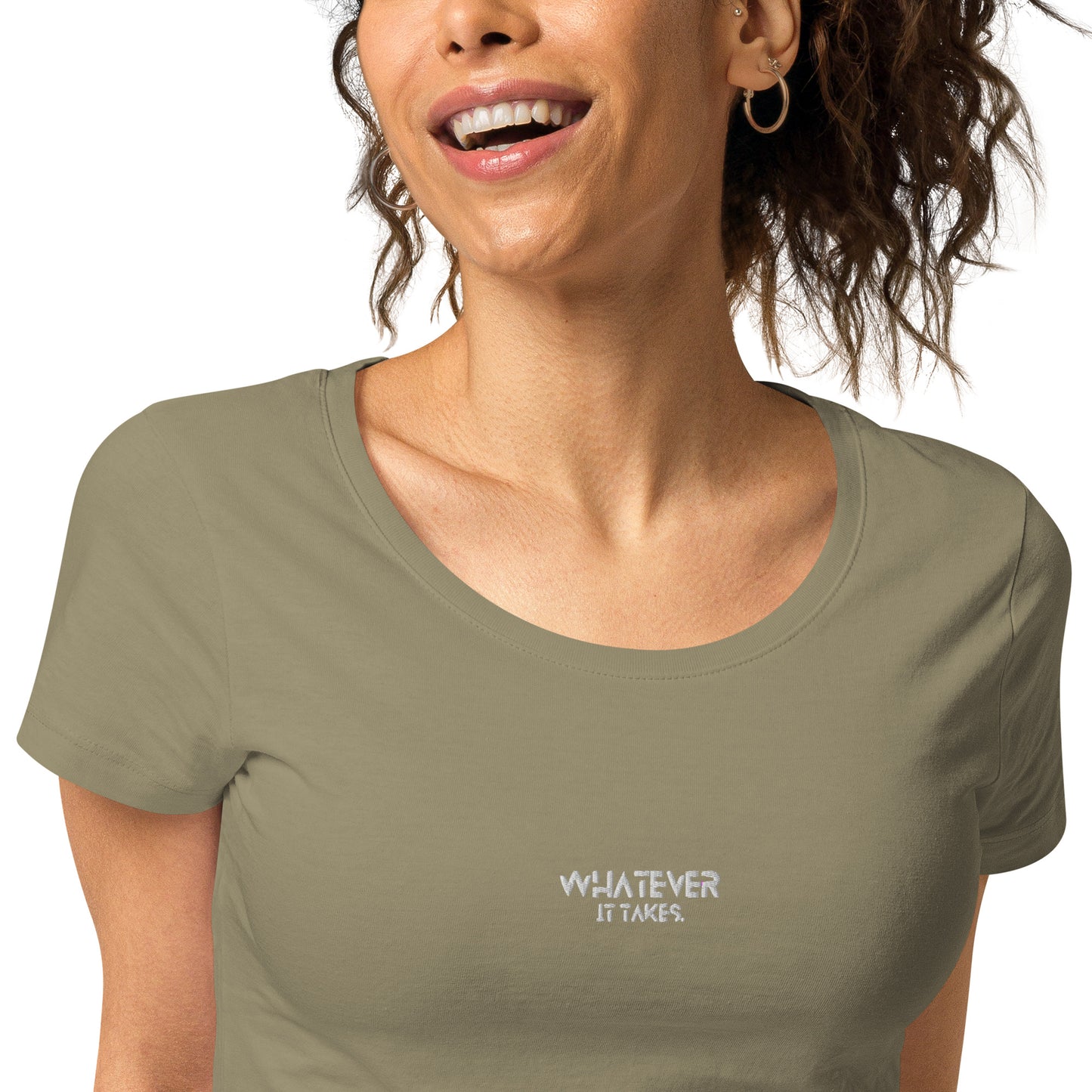 Whatever it takes (front) - white thread - Women’s basic organic t-shirt
