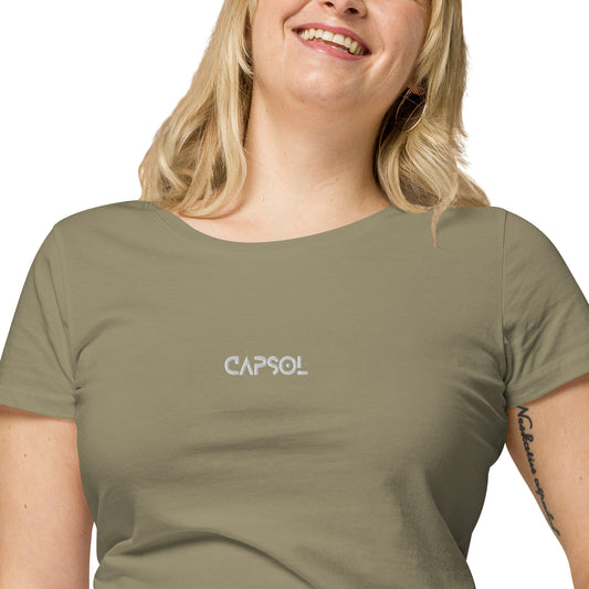 CapSol (front) - white thread - Women’s basic organic t-shirt