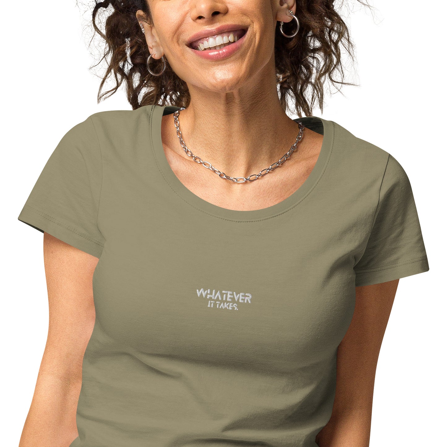 Whatever it takes (front) - white thread - Women’s basic organic t-shirt