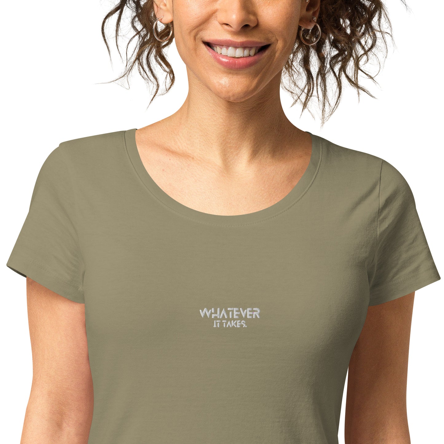 Whatever it takes (front) - white thread - Women’s basic organic t-shirt