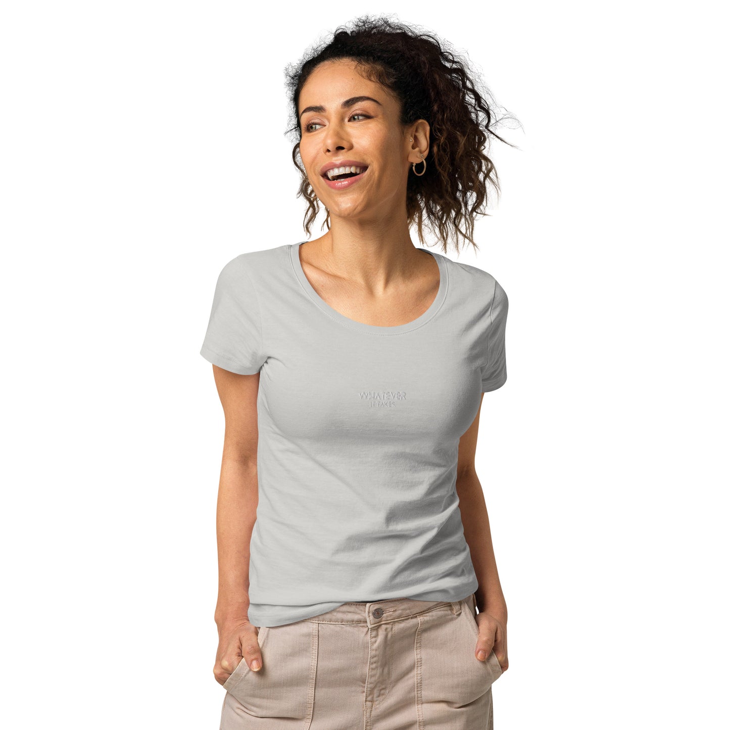 Whatever it takes (front) - white thread - Women’s basic organic t-shirt