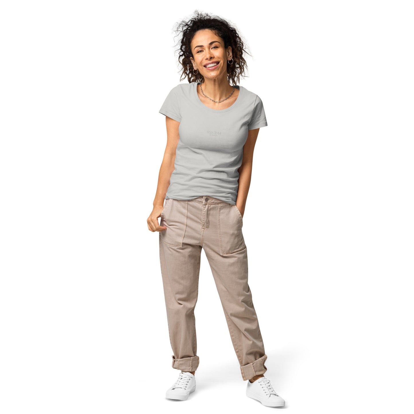 Whatever it takes (front) - white thread - Women’s basic organic t-shirt