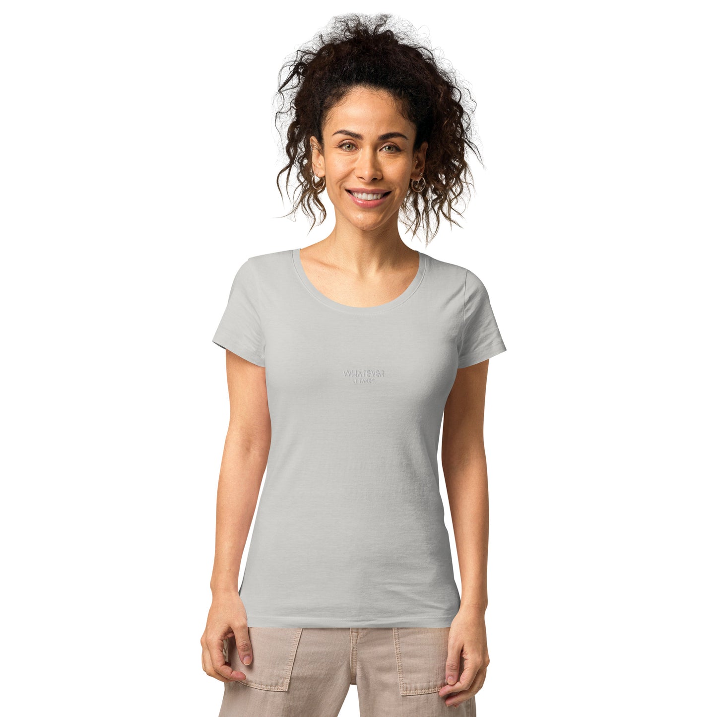 Whatever it takes (front) - white thread - Women’s basic organic t-shirt