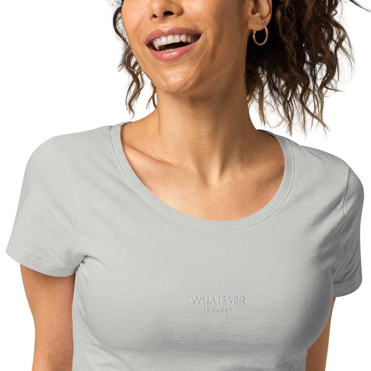 Whatever it takes (front) - white thread - Women’s basic organic t-shirt