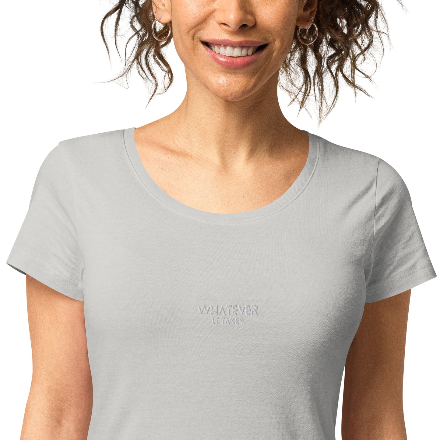 Whatever it takes (front) - white thread - Women’s basic organic t-shirt