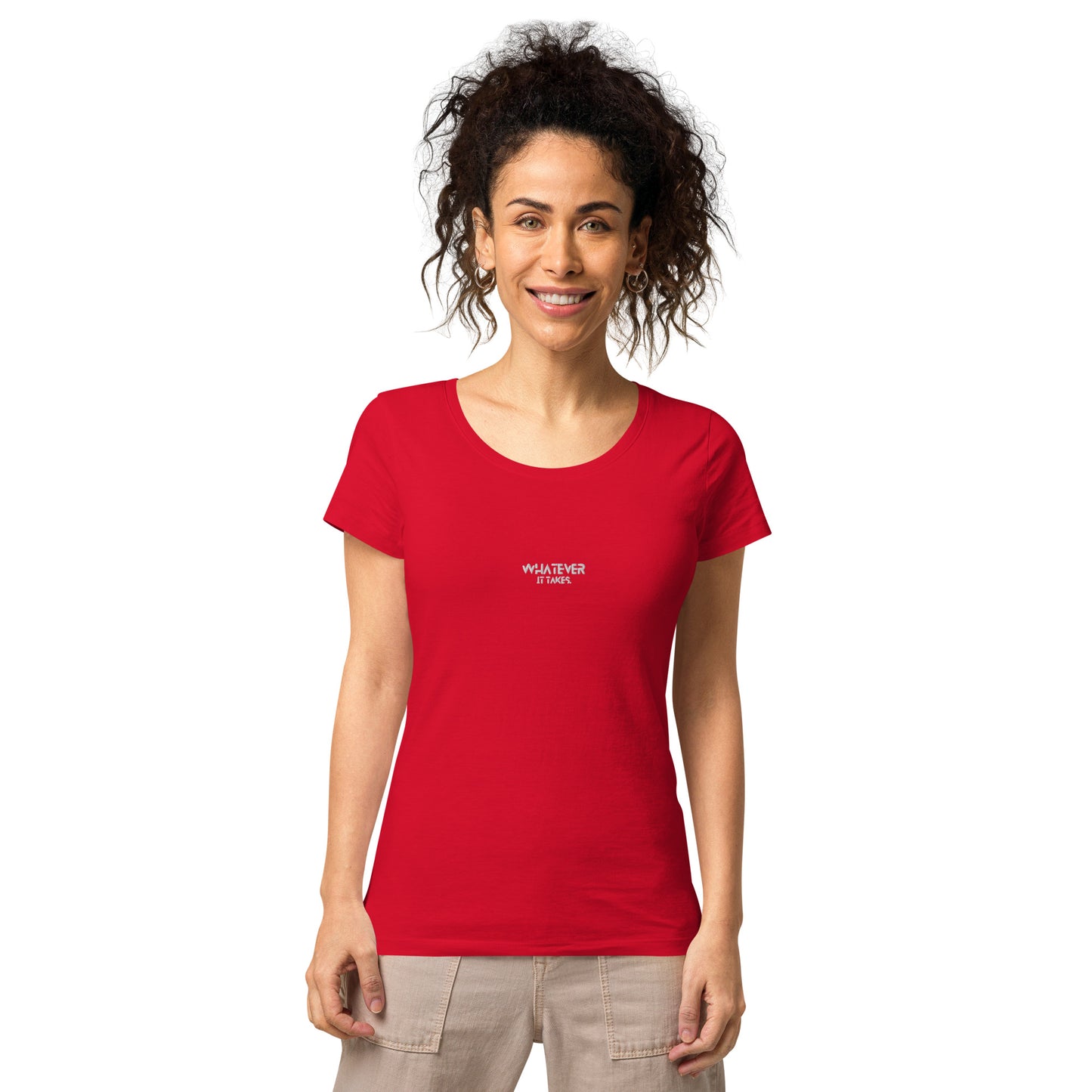 Whatever it takes (front) - white thread - Women’s basic organic t-shirt