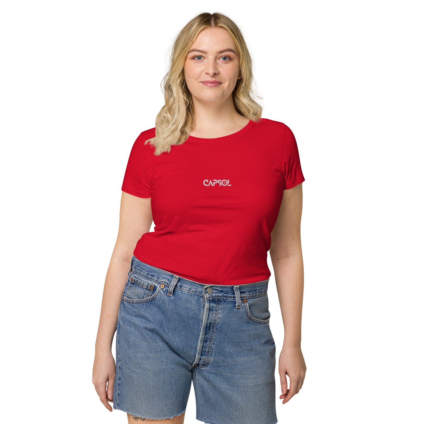 CapSol (front) - white thread - Women’s basic organic t-shirt