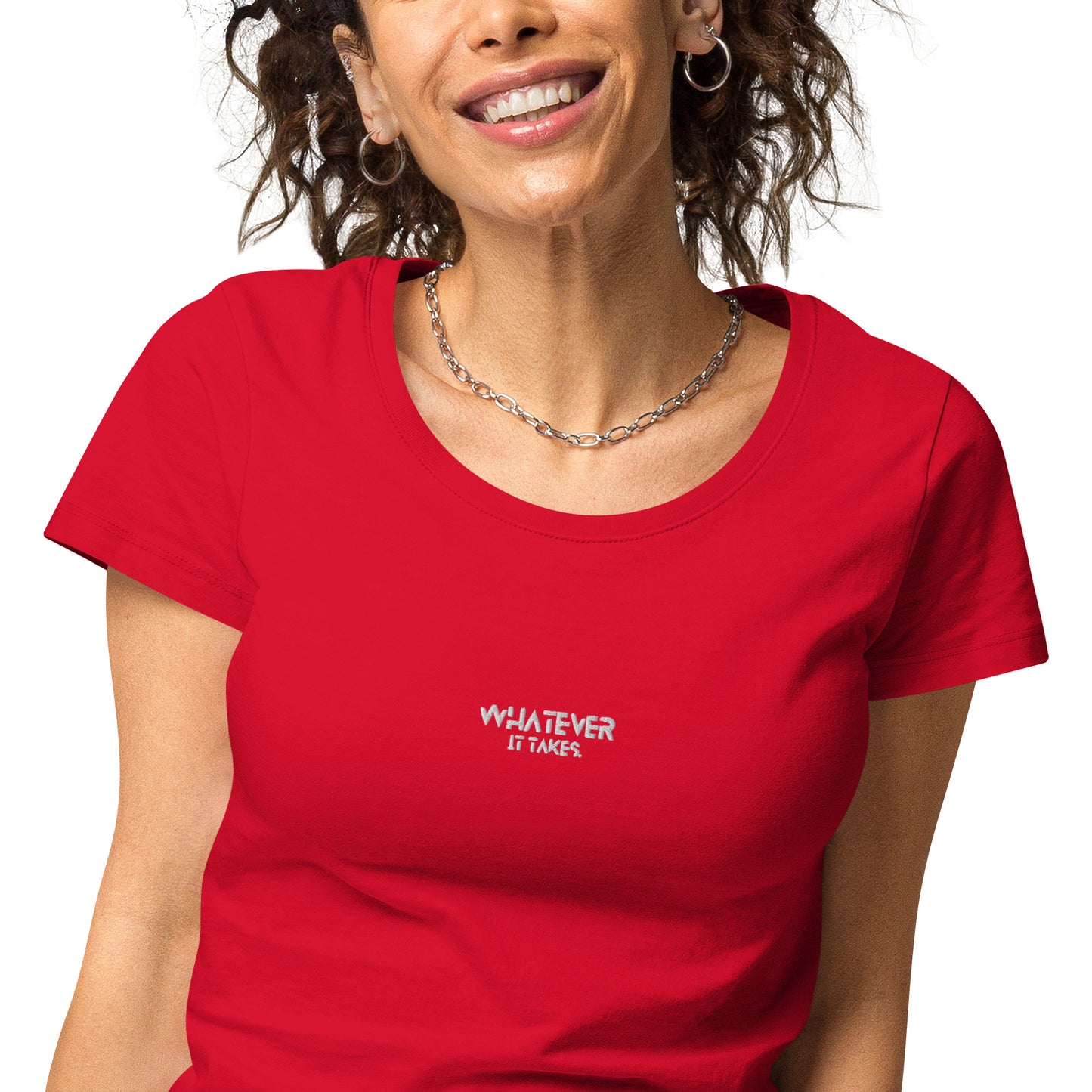 Whatever it takes (front) - white thread - Women’s basic organic t-shirt