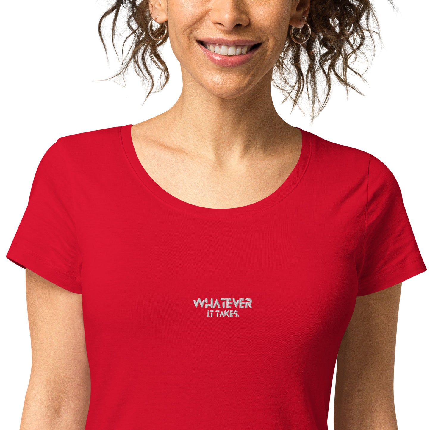 Whatever it takes (front) - white thread - Women’s basic organic t-shirt