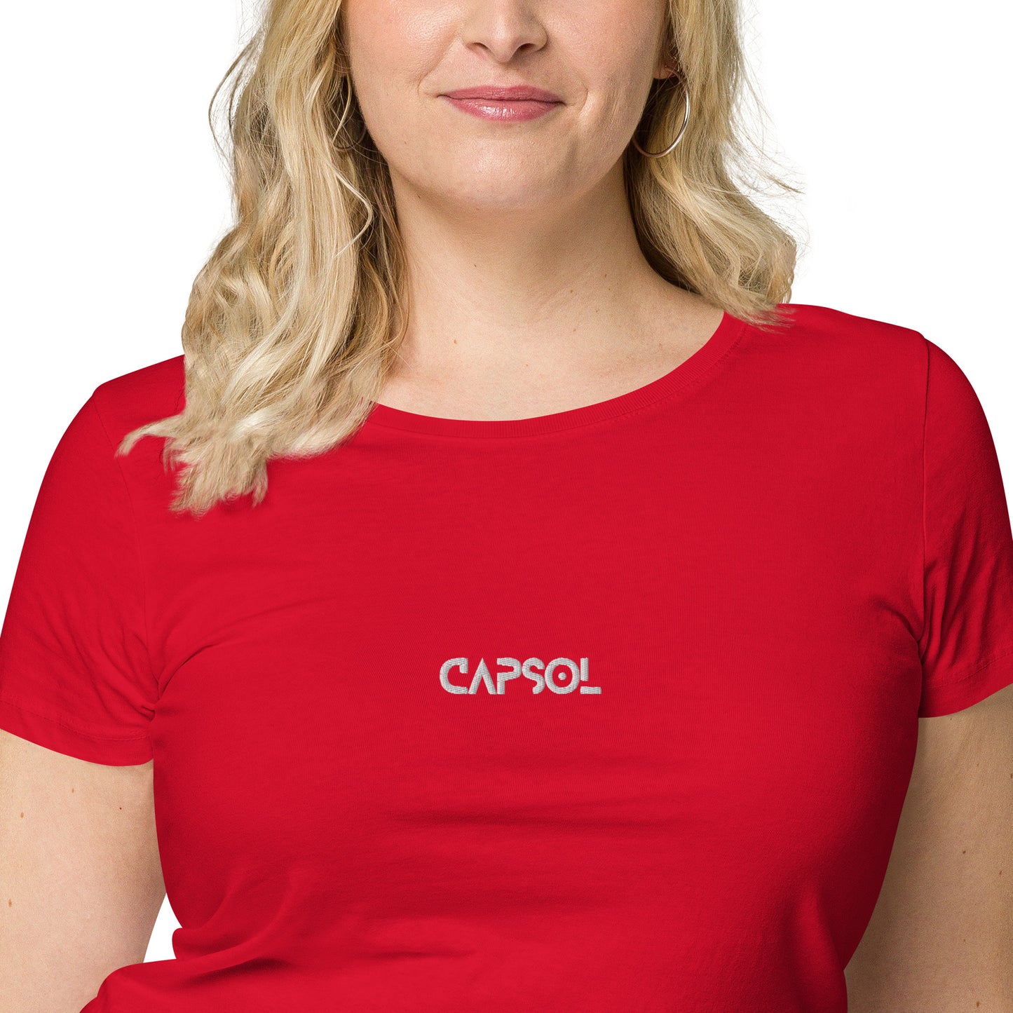 CapSol (front) - white thread - Women’s basic organic t-shirt