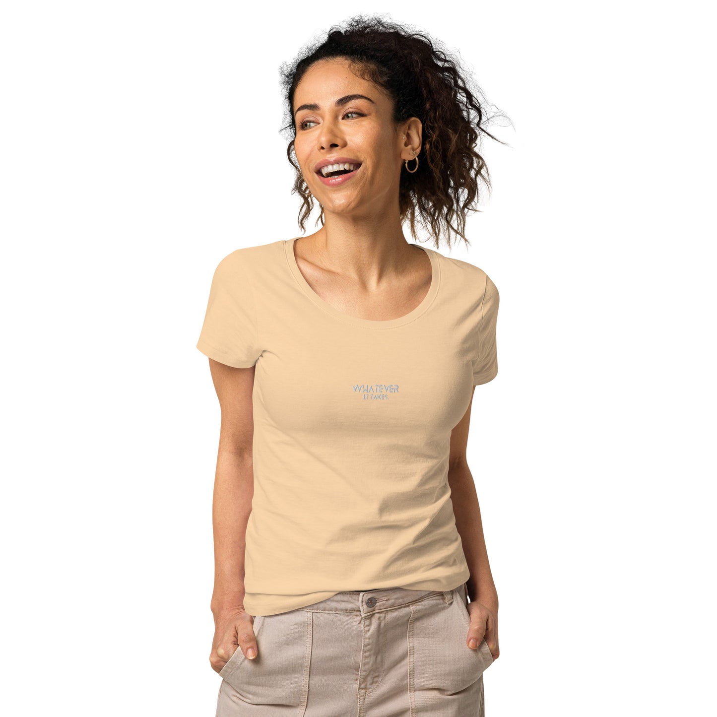 Whatever it takes (front) - white thread - Women’s basic organic t-shirt