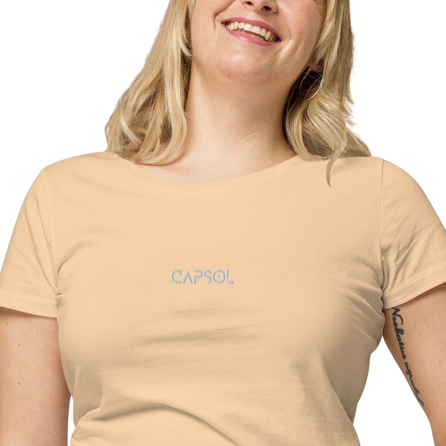 CapSol (front) - white thread - Women’s basic organic t-shirt