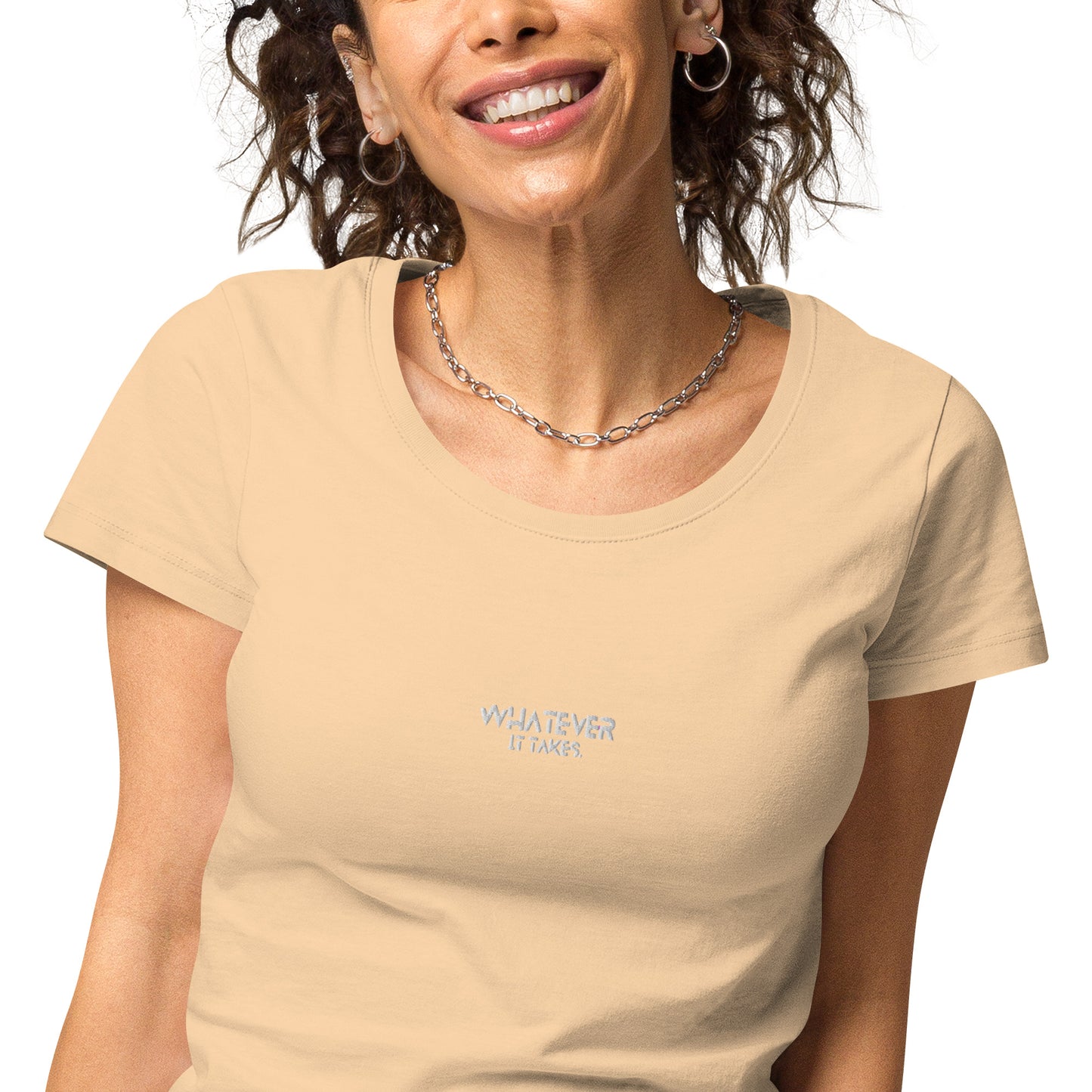 Whatever it takes (front) - white thread - Women’s basic organic t-shirt