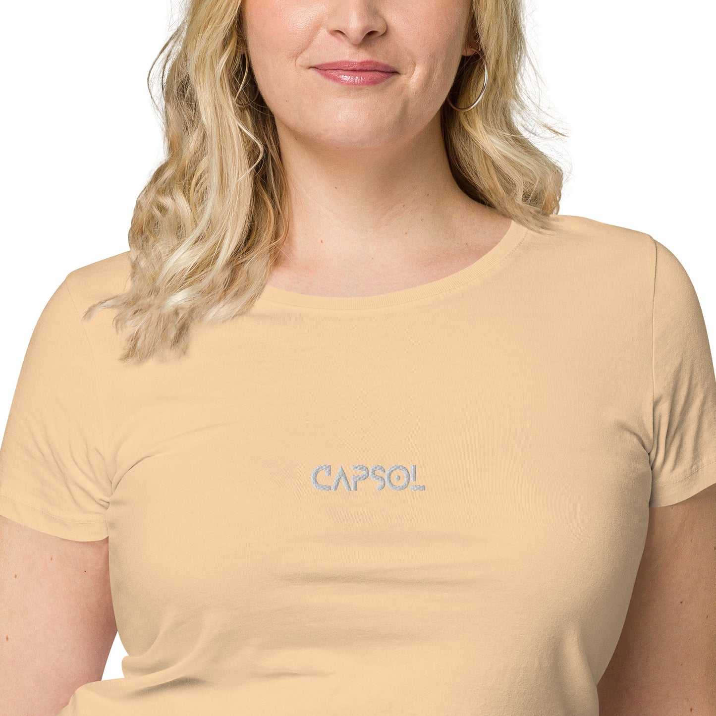 CapSol (front) - white thread - Women’s basic organic t-shirt