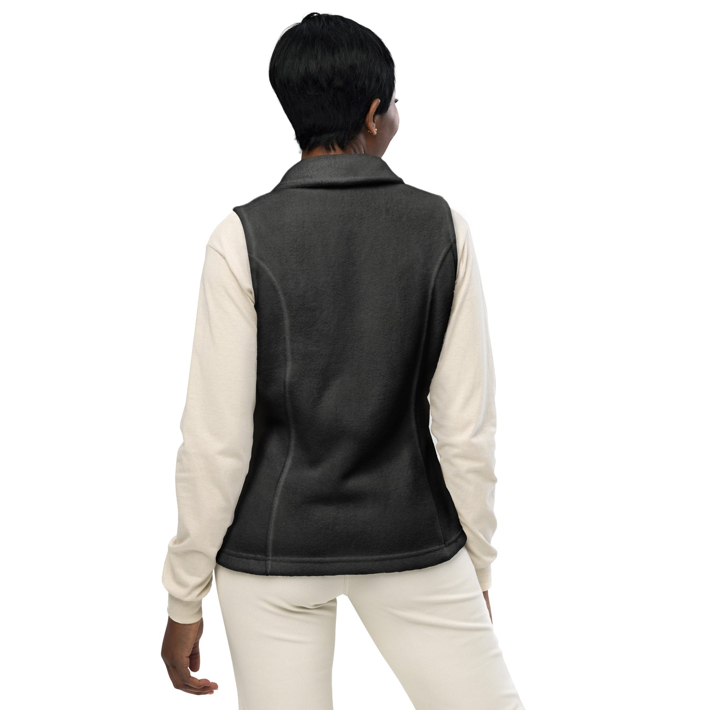 Whatever it takes (front) - black thread - Women’s Columbia fleece vest