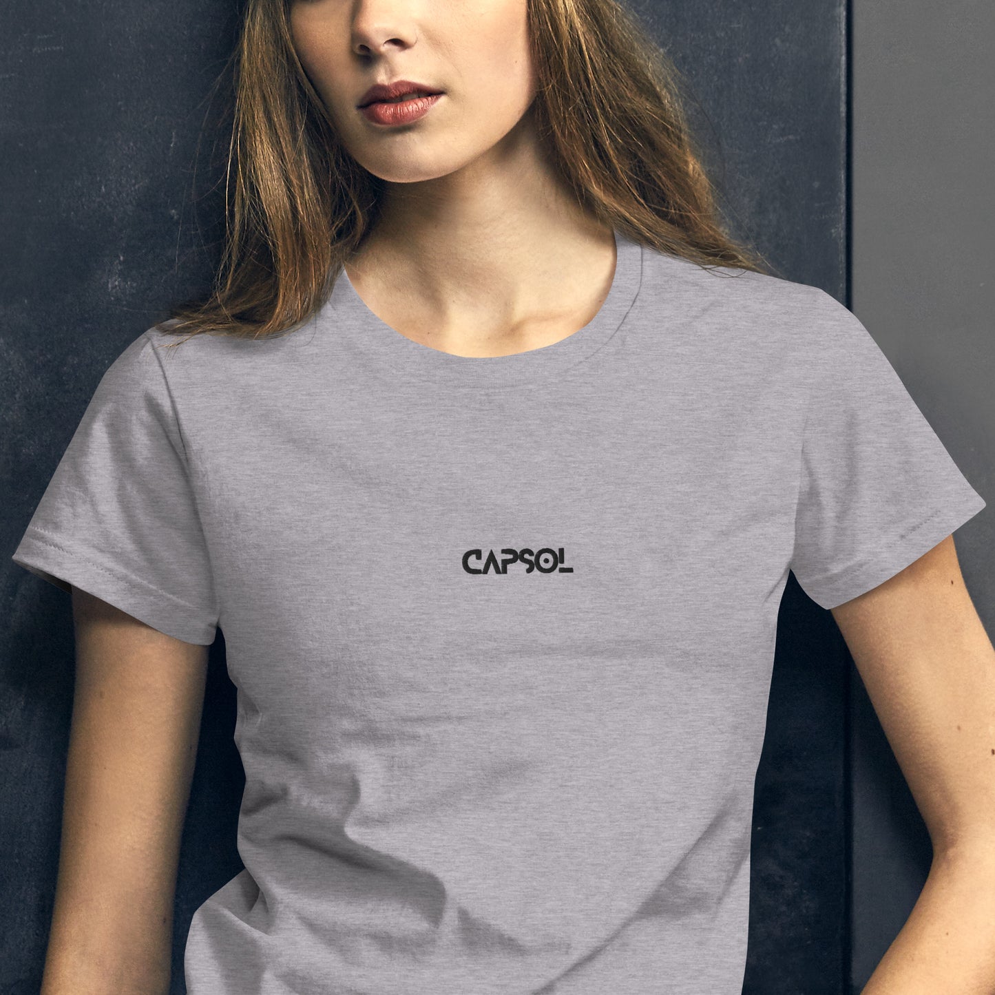 CapSol (front) - black thread - Women's short sleeve t-shirt