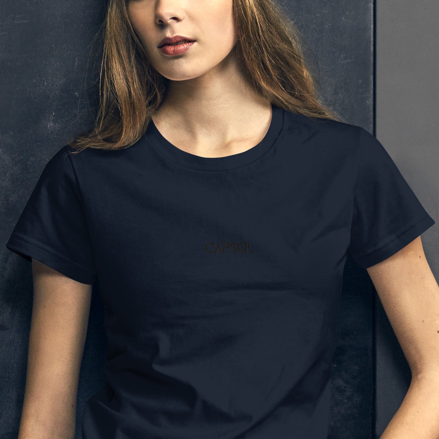 CapSol (front) - black thread - Women's short sleeve t-shirt