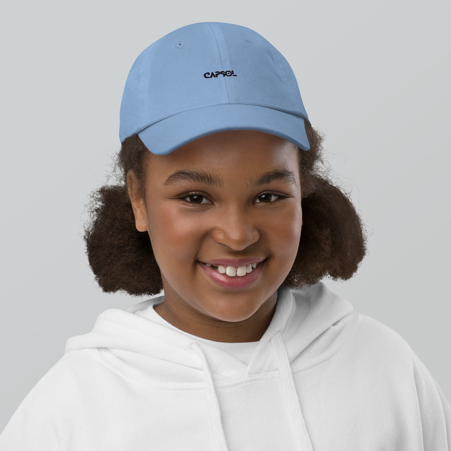 CapSol - black thread - YOUTH baseball cap