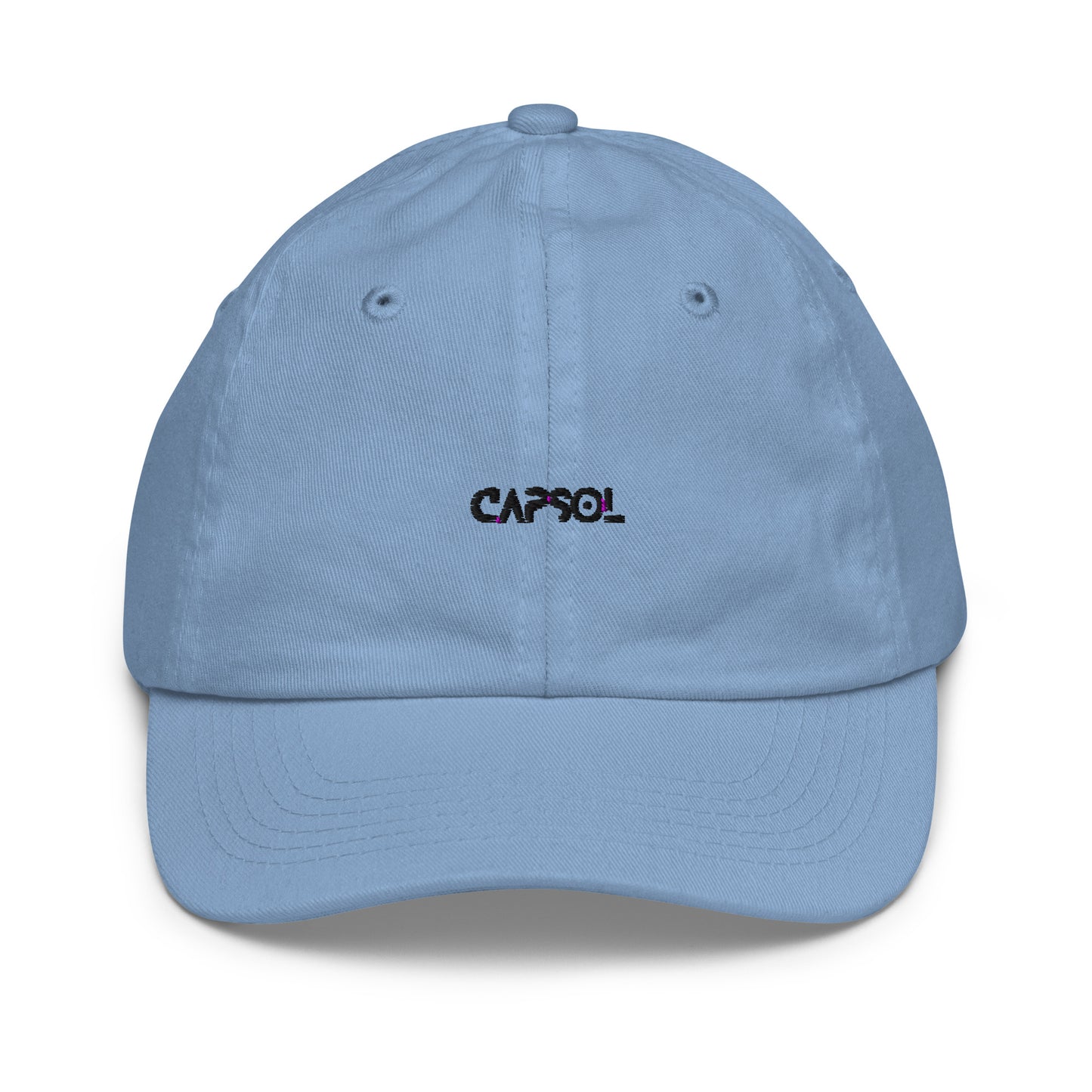 CapSol - black thread - YOUTH baseball cap