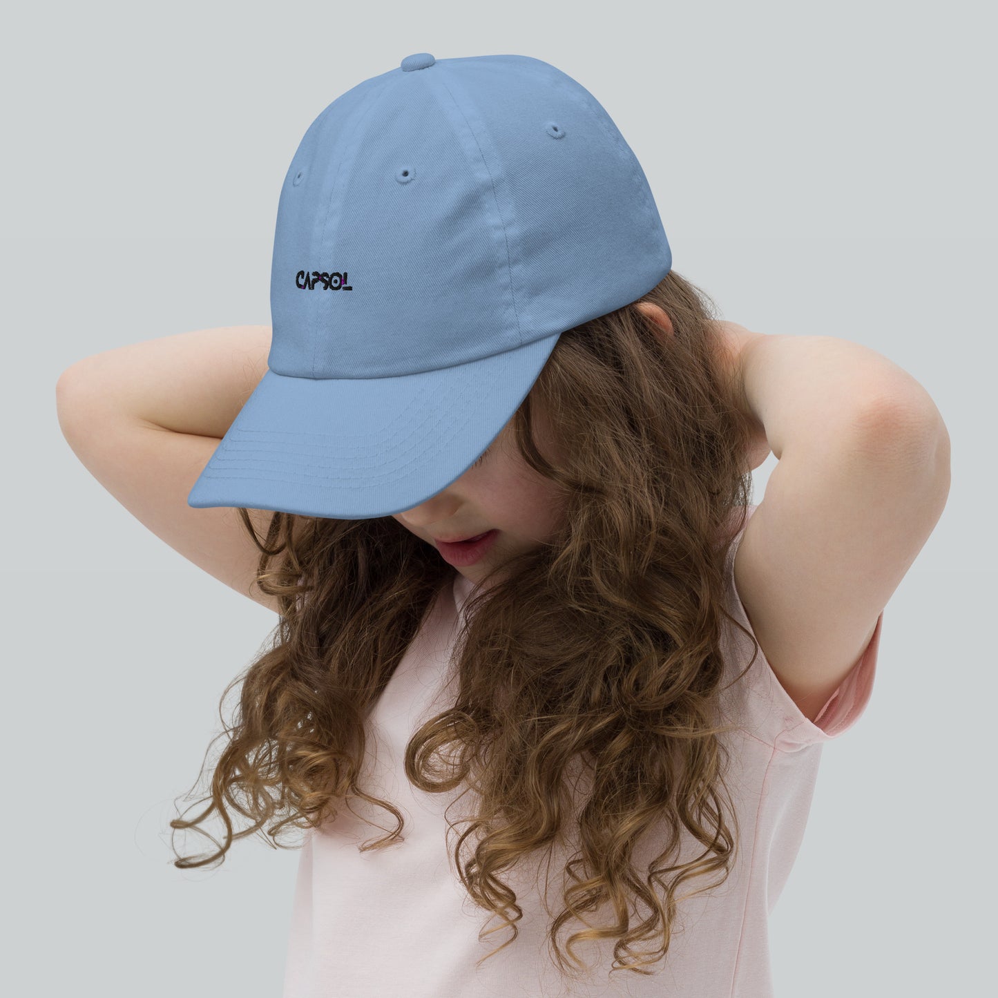 CapSol - black thread - YOUTH baseball cap