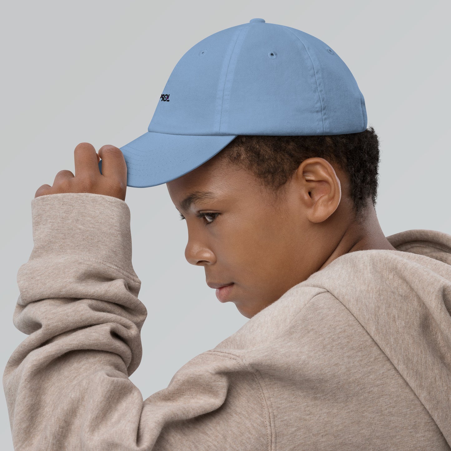 CapSol - black thread - YOUTH baseball cap