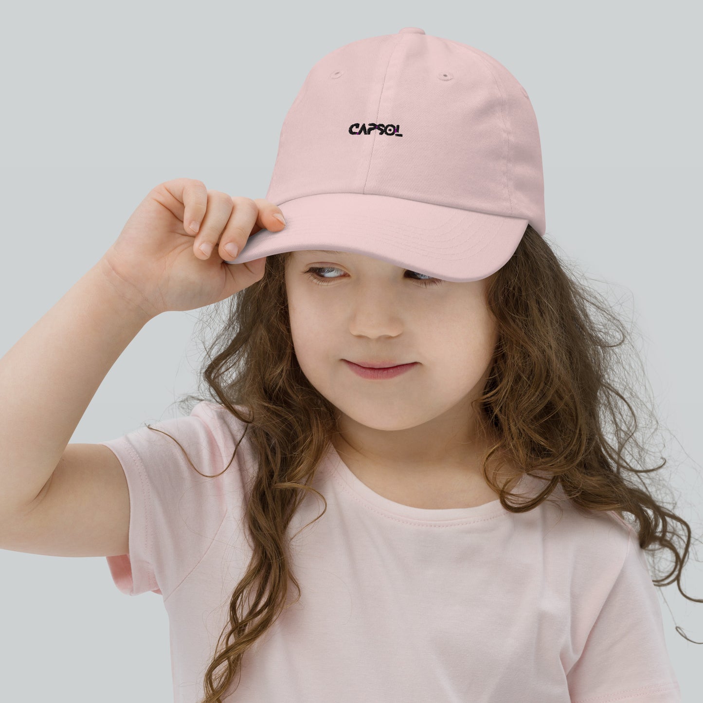 CapSol - black thread - YOUTH baseball cap