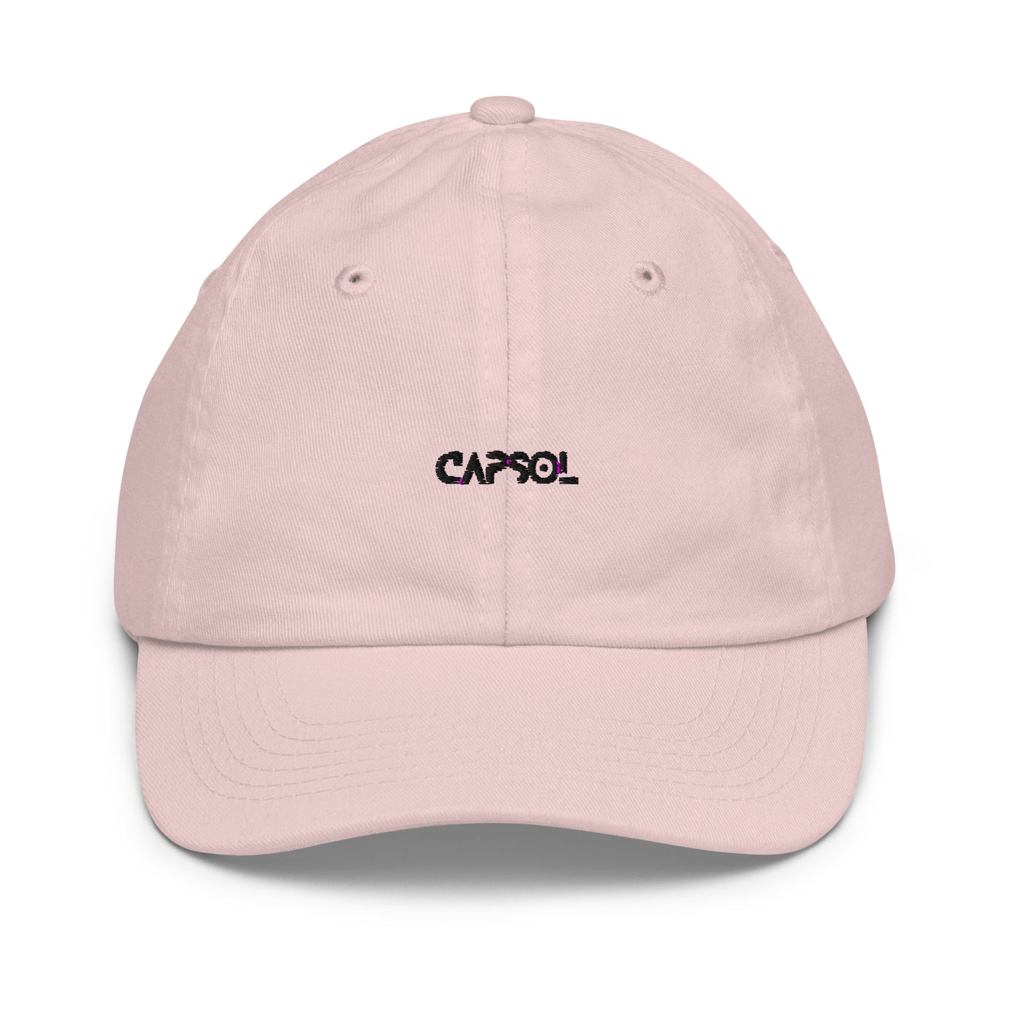 CapSol - black thread - YOUTH baseball cap