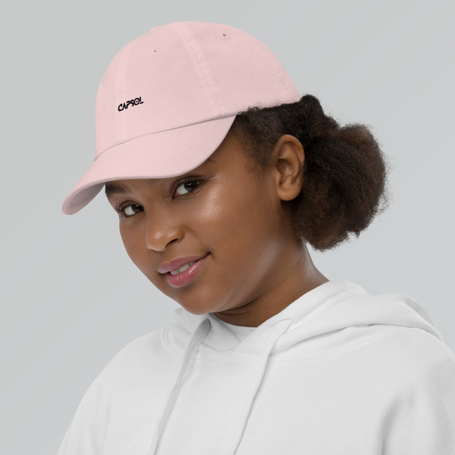 CapSol - black thread - YOUTH baseball cap