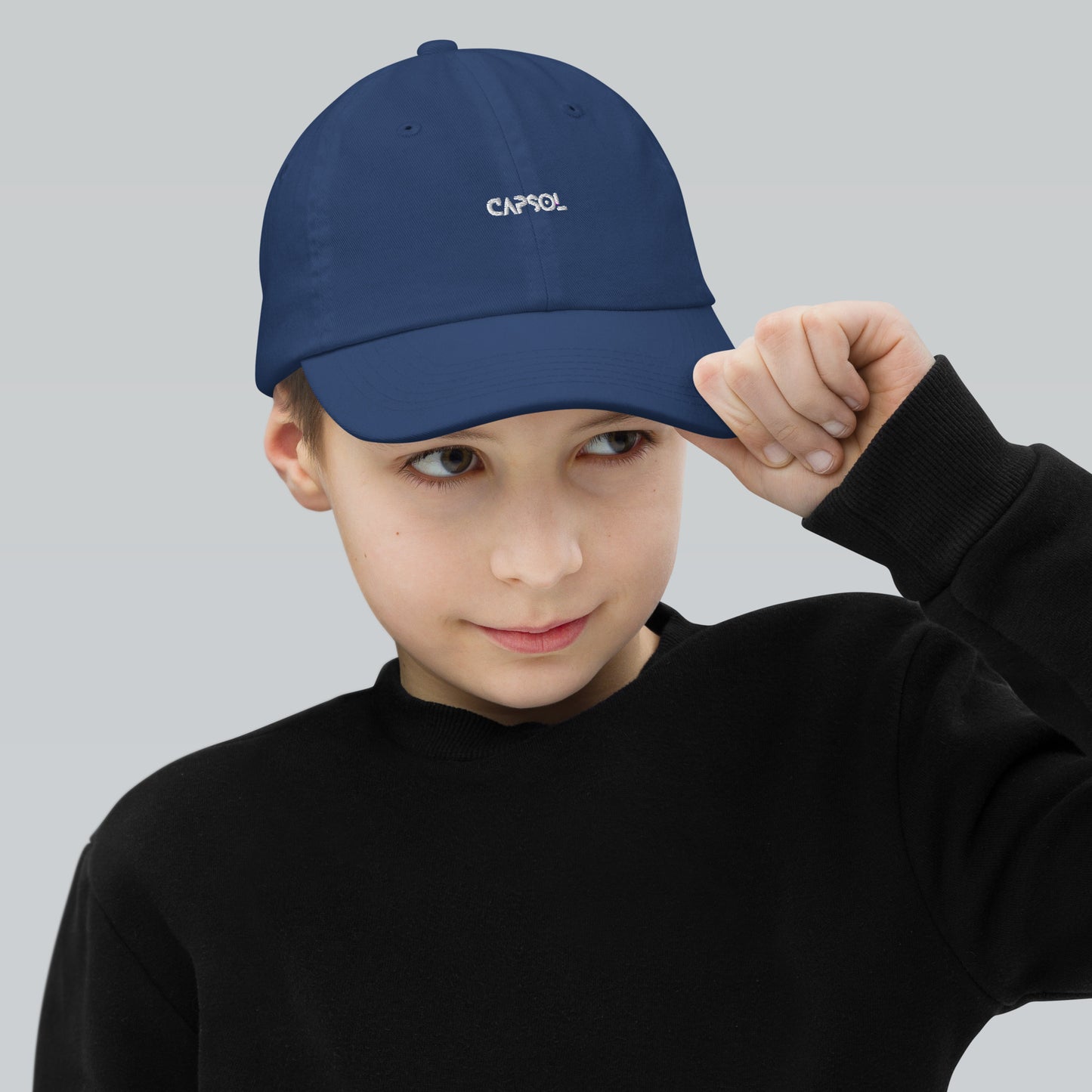 CapSol - white thread - YOUTH baseball cap