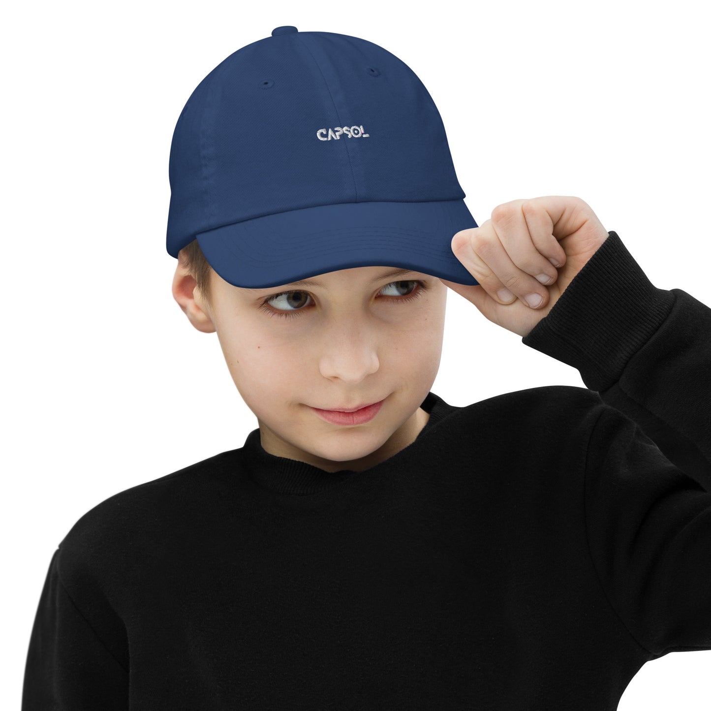 CapSol - white thread - YOUTH baseball cap