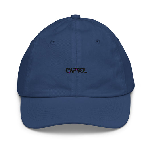 CapSol - black thread - YOUTH baseball cap