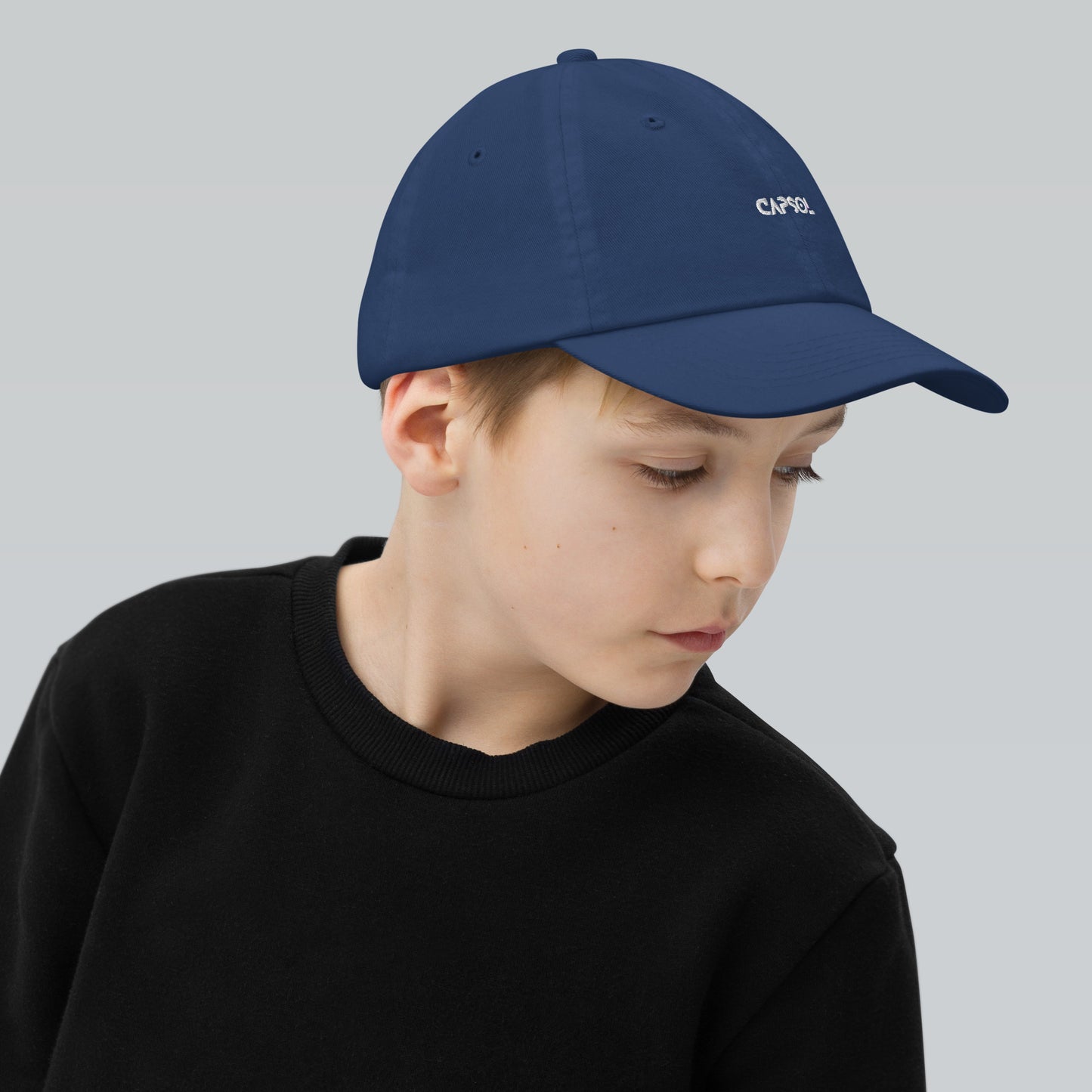 CapSol - white thread - YOUTH baseball cap