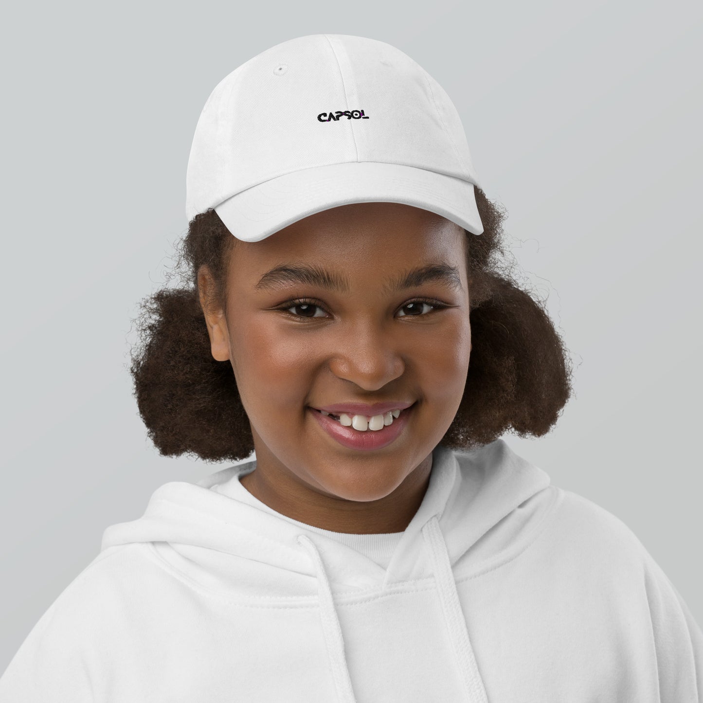 CapSol - black thread - YOUTH baseball cap