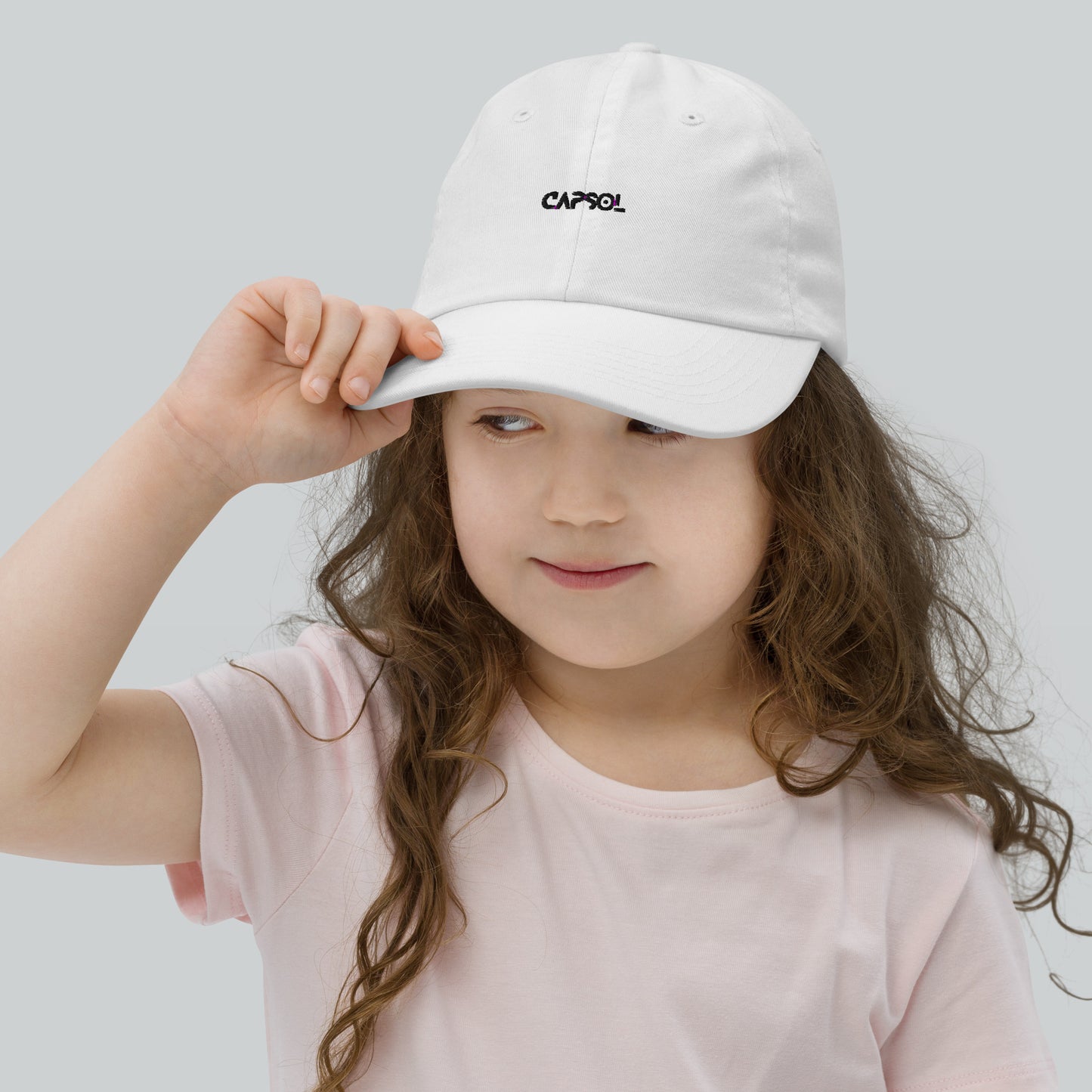 CapSol - black thread - YOUTH baseball cap