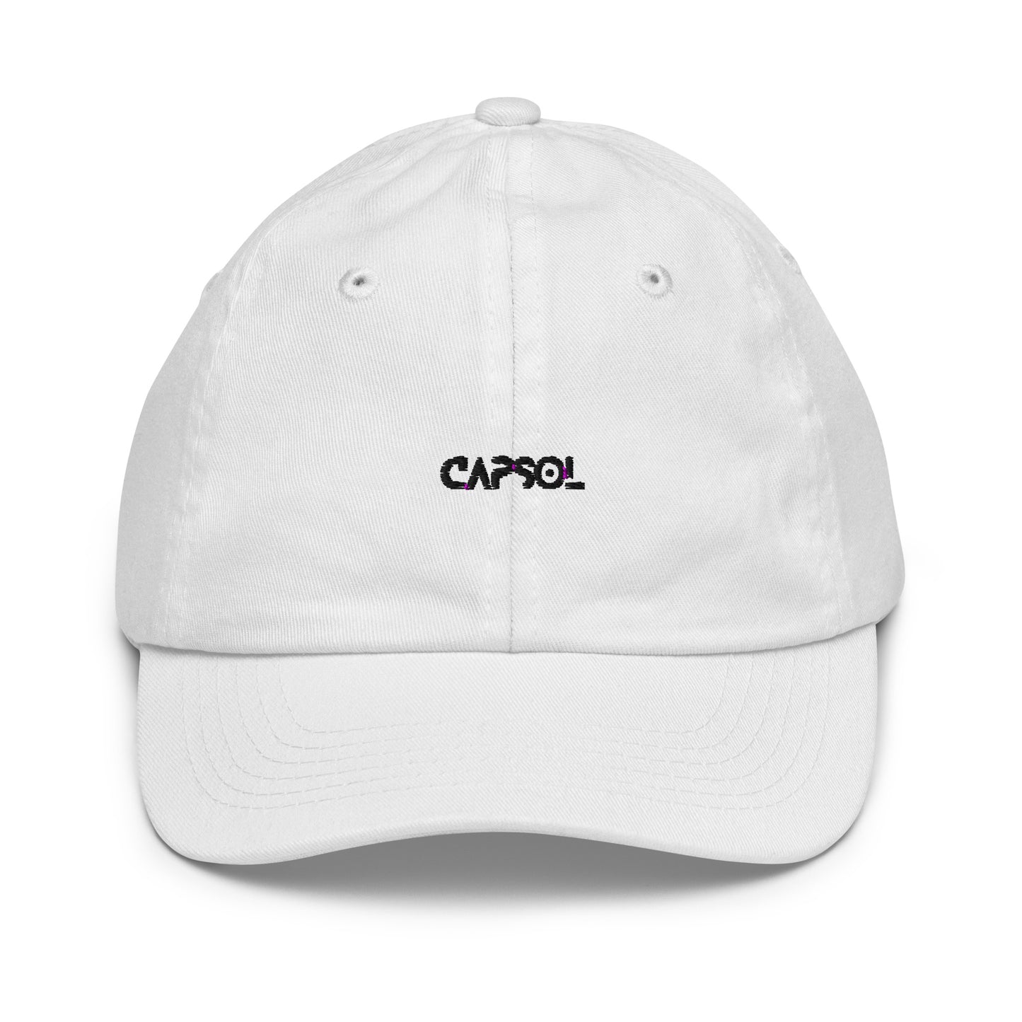 CapSol - black thread - YOUTH baseball cap