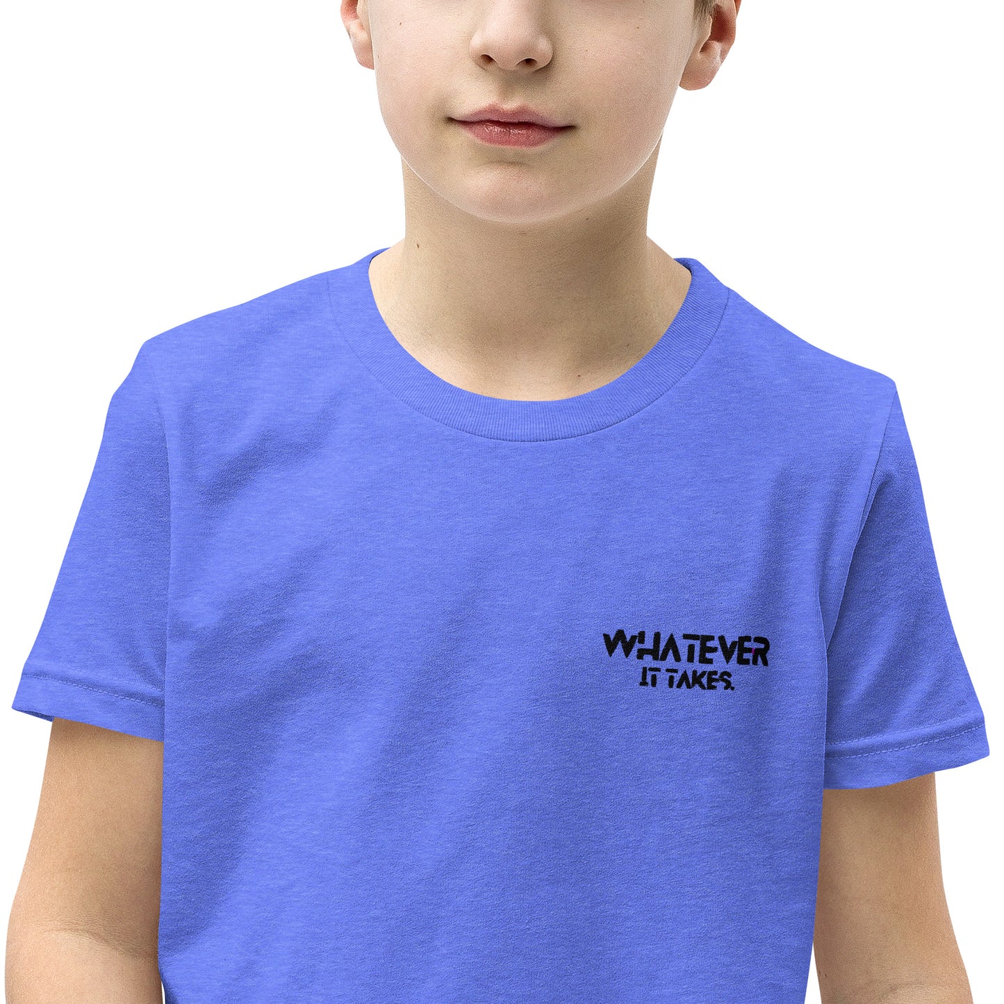 Whatever it takes (front left) - black thread - Youth Short Sleeve T-Shirt